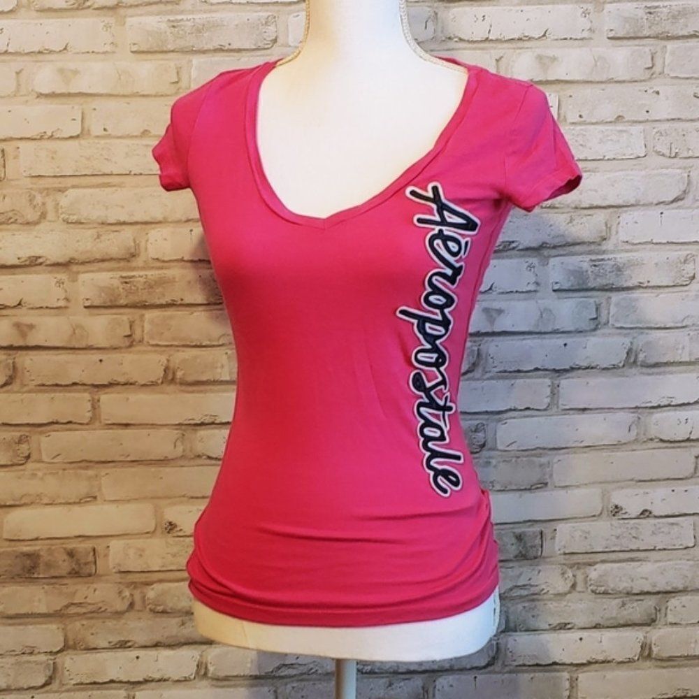 Aeropostale Hot Pink Shirt - Size XS JR